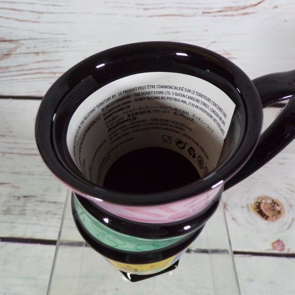 Disney Alice in Wonderland 70th by Mary Blair Three Stacked Tea Cups Mug New!! - Picture 2 of 5